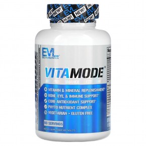 EVLution Nutrition, VitaMode, высокоэффективные мультивитамины, 120 таблеток - описание