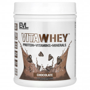 EVLution Nutrition, VitaWhey, шоколад, 596 г (21 унция) в Москве - eco-herb.ru | фото