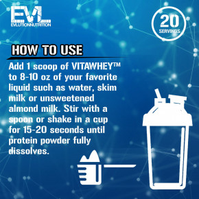 EVLution Nutrition, VitaWhey, шоколад, 596 г (21 унция) в Москве - eco-herb.ru | фото