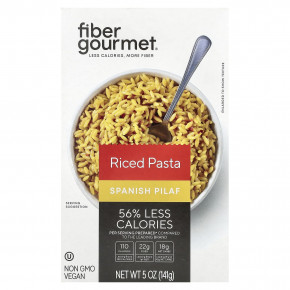 Fiber Gourmet, Паста с рисом, испанский плов, 141 г (5 унций) - описание