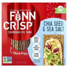 Finn Crisp, ржаная смесь, закваска, семена чиа и морская соль, 195 г (6,8 унции) в Москве - eco-herb.ru | фото