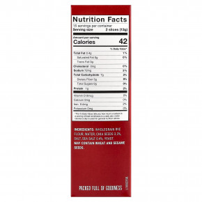 Finn Crisp, ржаная смесь, закваска, семена чиа и морская соль, 195 г (6,8 унции) в Москве - eco-herb.ru | фото