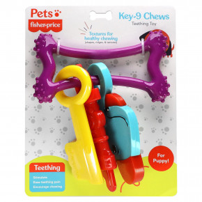 Fisher-Price, Pets, Key-9 Chews, игрушка для прорезывания зубов, для щенка, 1 жевательная игрушка в Москве - eco-herb.ru | фото