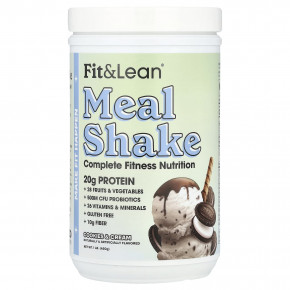 Fit & Lean, Meal Shake, комплексное фитнес-питательное вещество, печенье и сливки, 450 г (1 фунт) в Москве - eco-herb.ru | фото