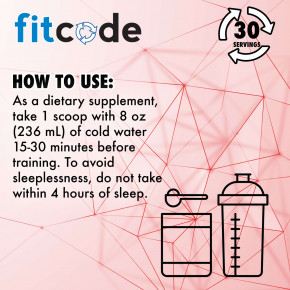 fitcode, Versus Energy®, предтренировочный комплекс, вишневый лаймад, 249 г (8,8 унции) в Москве - eco-herb.ru | фото