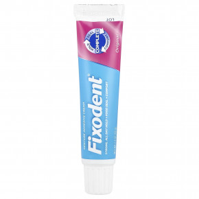 Fixodent, клейкий крем для зубных протезов, оригинальный, 68 г (2,4 унции) - описание | фото