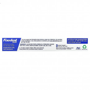 Fixodent, Plus, клеящий крем для зубов, 57 г (2 унции) в Москве - eco-herb.ru | изображение Fixodent, Plus, клеящий крем для зубов, 57 г (2 унции) в Москве - eco-herb.ru | фото