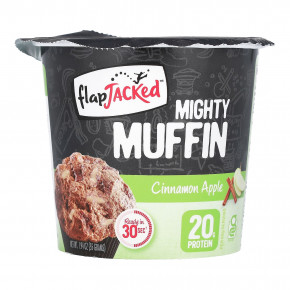 FlapJacked, Mighty Muffin, со вкусом яблока и корицы, 55 г (1,94 унции) - описание