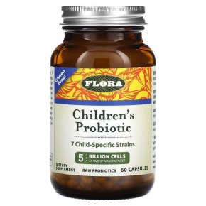Flora, Children's Probiotic, 60 капсул в Москве - eco-herb.ru | фото