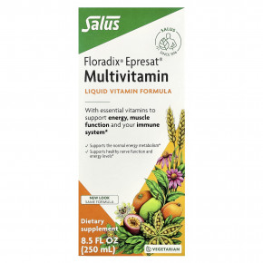 Floradix, Epresat®, мультивитамины, 250 мл (8,5 жидк. Унции) - описание | фото