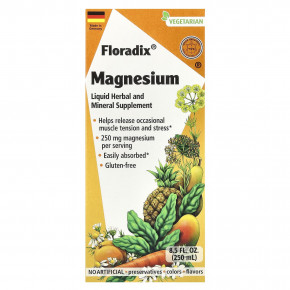 Floradix, жидкая добавка с магнием, травами и минералами, 250 мг, 250 мл (8,5 жидк. унции) в Москве - eco-herb.ru | фото