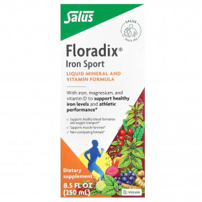 Floradix, Iron Sport, 250 мл (8,5 жидк. Унции) - описание | фото