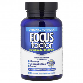 Focus Factor, Nutrition For The Brain, оригинальная формула, 90 таблеток в Москве - eco-herb.ru | фото