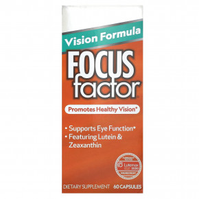 Focus Factor, Vision Formula, 60 капсул - описание | фото