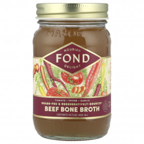 FOND Bone Broth, говяжий костный бульон, томат и чабрец, 400 мл (14 жидк. унций) в Москве - eco-herb.ru | изображение FOND Bone Broth, говяжий костный бульон, томат и чабрец, 400 мл (14 жидк. унций) в Москве - eco-herb.ru | фото