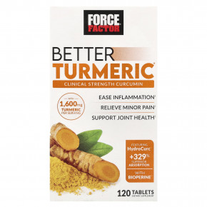 Force Factor, Better Turmeric®, 120 таблеток в Москве - eco-herb.ru | фото