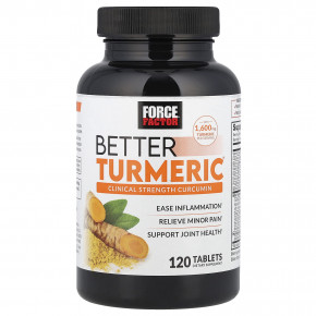 Force Factor, Better Turmeric®, 120 таблеток в Москве - eco-herb.ru | фото