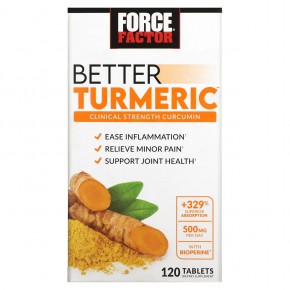 Force Factor, Better Turmeric, 120 таблеток в Москве - eco-herb.ru | фото