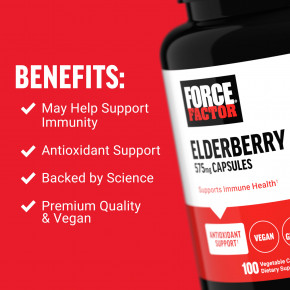 Force Factor, Бузина, 100 растительных капсул (575 мг на капсулу) в Москве - eco-herb.ru | изображение Force Factor, Бузина, 100 растительных капсул (575 мг на капсулу) в Москве - eco-herb.ru | фото