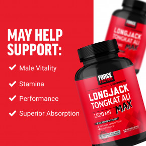 Force Factor, Fundamentals, эврикома длиннолистая, максимальная сила действия, 60 растительных капсул в Москве - eco-herb.ru | фото