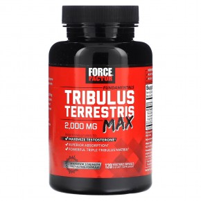 Force Factor, Fundamentals, якорцы стелющиеся (Tribulus terrestris Max), 2000 мг, 120 растительных капсул (500 мг в 1 капсуле) в Москве - eco-herb.ru | фото