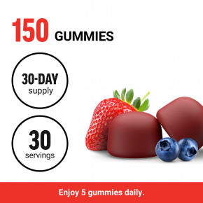 Force Factor, Жевательные мармеладки с моногидратом креатина, ягодное ассорти, 150 жевательных таблеток в Москве - eco-herb.ru | фото