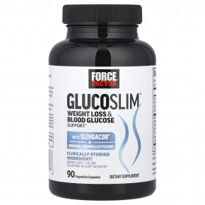 Force Factor, Glucoslim ™, поддержка для снижения веса и уровня глюкозы в крови, 90 растительных капсул в Москве - eco-herb.ru | фото