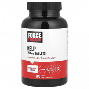 Force Factor, Kelp, 150 mcg, 200 Tablets в Москве - eco-herb.ru | фото