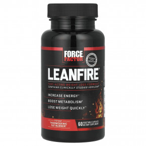 Force Factor, LeanFire®, 60 растительных капсул - описание | фото