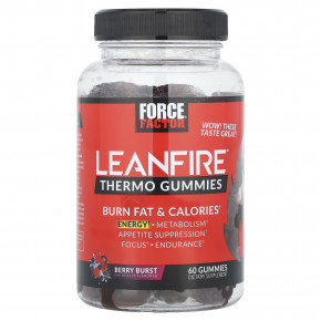 Force Factor, LeanFire® Thermo Gummies, Berry Burst, 60 жевательных таблеток в Москве - eco-herb.ru | фото