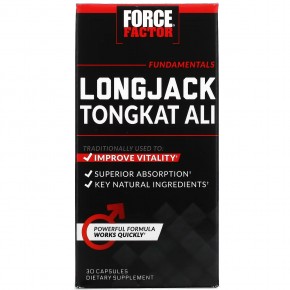 Force Factor, Longjack Tongkat Ali, эврикома длиннолистная, 500 мг, 30 капсул в Москве - eco-herb.ru | фото