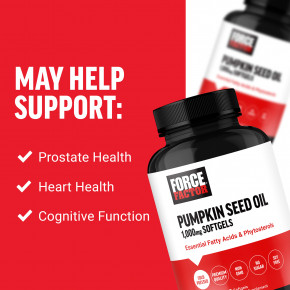 Force Factor, масло семян тыквы, 1000 мг, 100 капсул в Москве - eco-herb.ru | фото