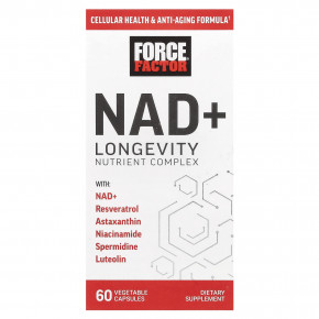 Force Factor, NAD + Longevity Nutrient Complex, 60 растительных капсул в Москве - eco-herb.ru | фото