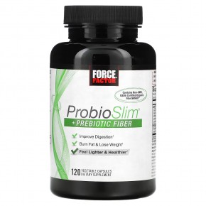 Force Factor, ProbioSlim, с пребиотической клетчаткой, 120 вегетарианских капсул в Москве - eco-herb.ru | фото