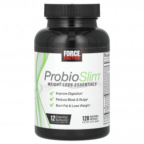 Force Factor, ProbioSlim, средства для снижения веса, 120 вегетарианских капсул в Москве - eco-herb.ru | фото