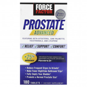 Force Factor, Prostate Advanced, 180 таблеток в Москве - eco-herb.ru | фото