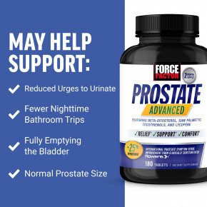 Force Factor, Prostate Advanced, 180 таблеток в Москве - eco-herb.ru | фото