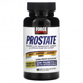 Force Factor, Prostate, натуральное средство для здоровья простаты, 60 удобных капсул в Москве - eco-herb.ru | фото