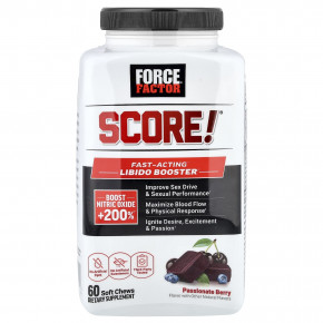 Force Factor, Score!®, быстродействующее средство для повышения либидо, со вкусом ягод, 60 жевательных таблеток в Москве - eco-herb.ru | изображение Force Factor, Score!®, быстродействующее средство для повышения либидо, со вкусом ягод, 60 жевательных таблеток в Москве - eco-herb.ru | фото