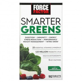 Force Factor, Smarter Greens, 90 таблеток в Москве - eco-herb.ru | фото