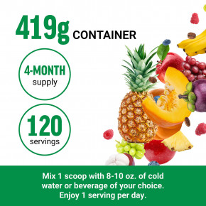 Force Factor, Smarter Greens®, суперфуды и порошок для улучшения пищеварения, гранат и ягоды, 477 г (16,8 унции) в Москве - eco-herb.ru | фото