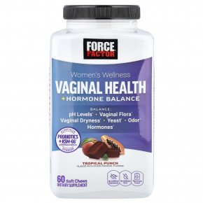 Force Factor, Women's Wellness, здоровье влагалища и гормональный баланс, тропический пунш, 60 жевательных таблеток в Москве - eco-herb.ru | изображение Force Factor, Women's Wellness, здоровье влагалища и гормональный баланс, тропический пунш, 60 жевательных таблеток в Москве - eco-herb.ru | фото