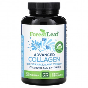 Forest Leaf, Advanced Collagen, 240 капсул - описание