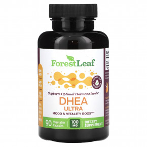 Forest Leaf, DHEA Ultra, 100 мг, 90 вегетарианских капсул в Москве - eco-herb.ru | фото