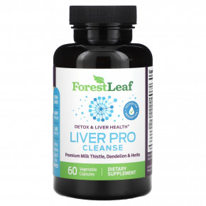 Forest Leaf, Liver Pro Cleanse, средство для очищения печени, 60 растительных капсул в Москве - eco-herb.ru | фото