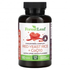 Forest Leaf, Red Yeast Rice + CoQ10, 90 Capsules в Москве - eco-herb.ru | фото