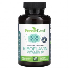 Forest Leaf, Riboflavin Vitamin B2, 400 mg, 90 Vegetable Capsules в Москве - eco-herb.ru | фото