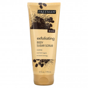 Freeman Beauty, Отшелушивающий сахарный скраб для тела, кофе, 175 мл (6 жидк. унц.) (Товар снят с продажи) в Москве - eco-herb.ru | фото