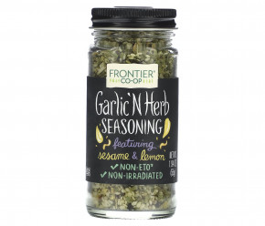 Frontier Co-op, Чеснок и травы, бессолевая смесь, 1,94 унции (55 г) (Товар снят с продажи) в Москве - eco-herb.ru | фото