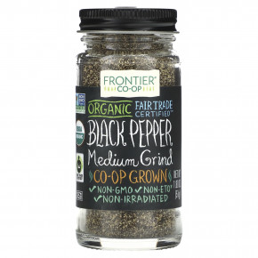 Frontier Co-op, Organic Black Pepper, Medium Grind, 1.8 oz (51 g) в Москве - eco-herb.ru | фото